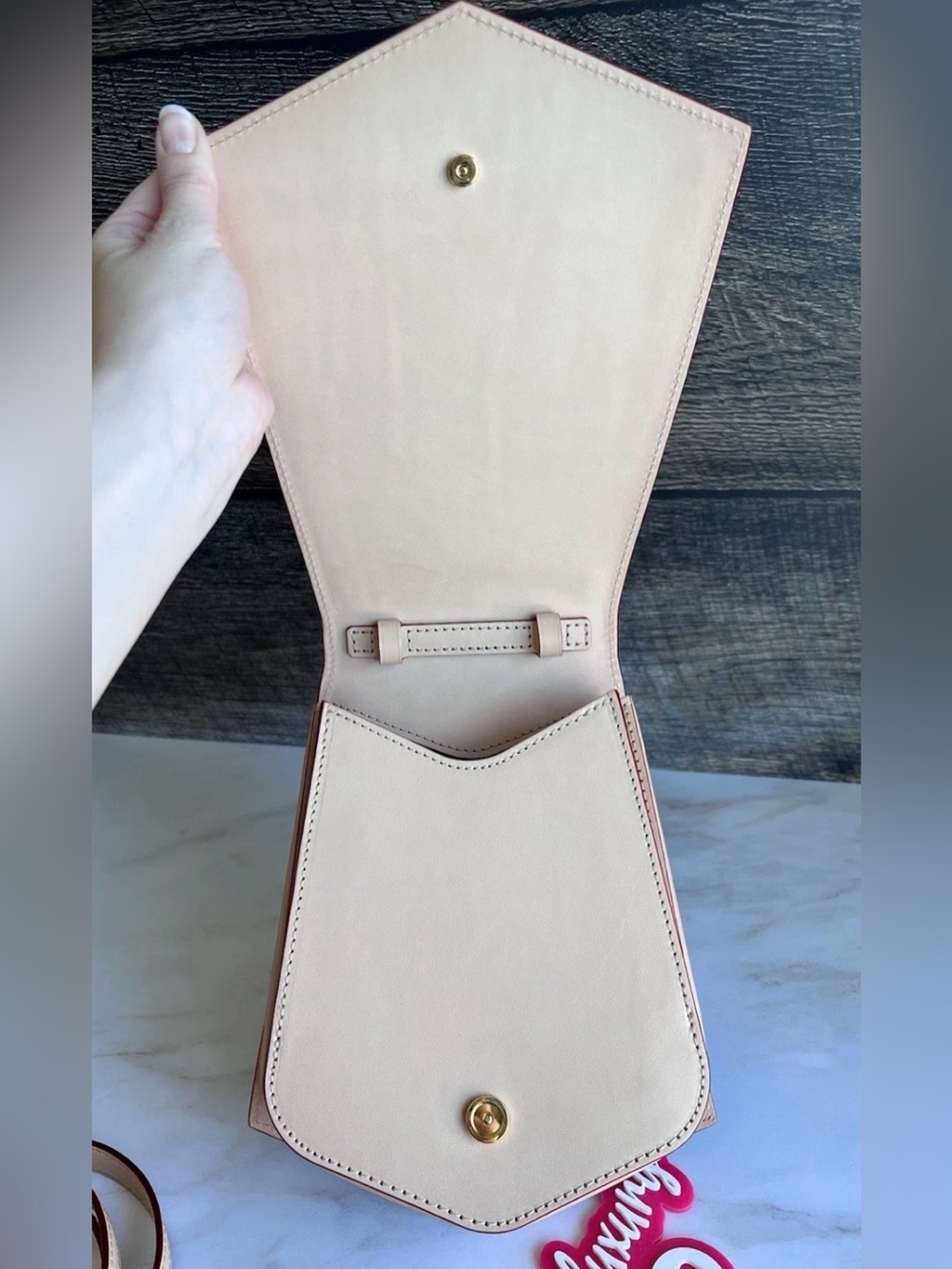 Authentic Louis Vuitton Keybell XL Vachetta Leather Crossbody Luggage Tag Purse - Picture 12 of 16